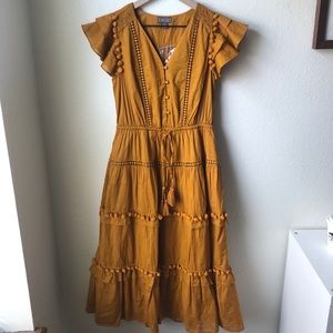 J. Crew Point Sur Pom-Pom Dress in Cotton Voile